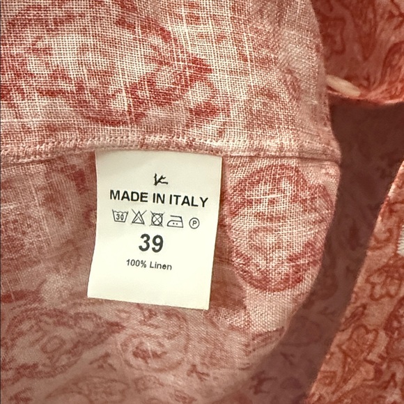 Isaia - Long Sleeve Printed Button Down Dress Shirt - Size 15.5 - Picture 11 of 11